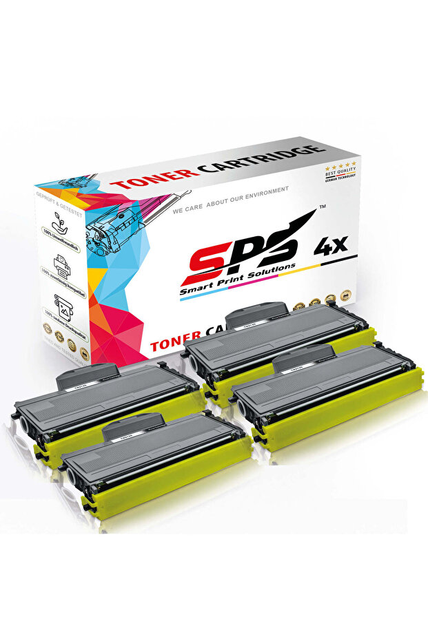 SPS Compatible Toner Cartridges for Brother | TN-2120 | 4x Black | 2,600 Pages