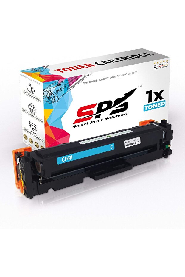 SPS Compatible Toner Cartridges for HP | CF411A 410A | 1x Cyan | Yield upto 2,300 Pages