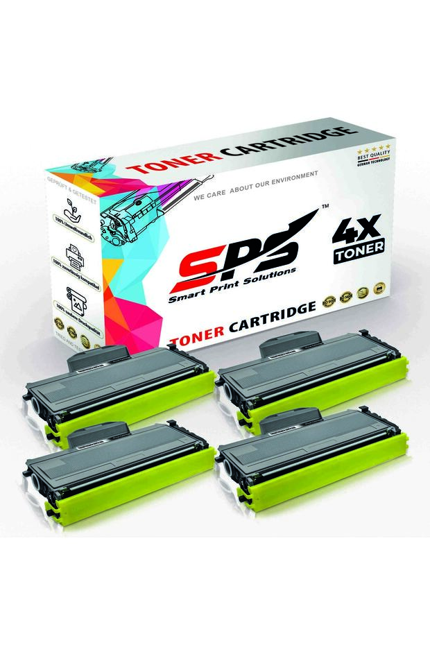 SPS Compatible Toner Cartridges for Brother | TN-2125 | 4x Black | 2,000 Pages