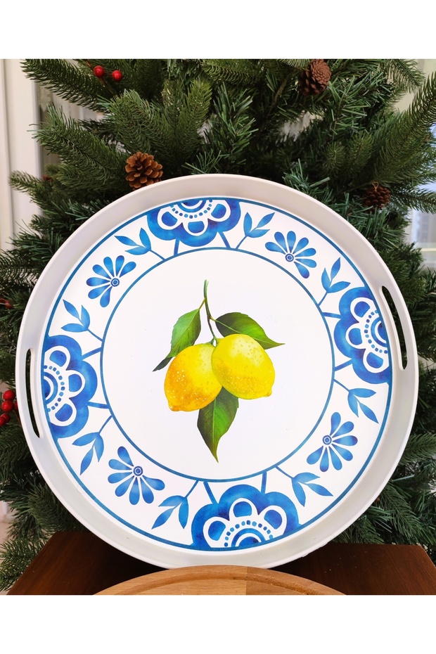 Lemoncha Yuvarlak Tepsi - 1