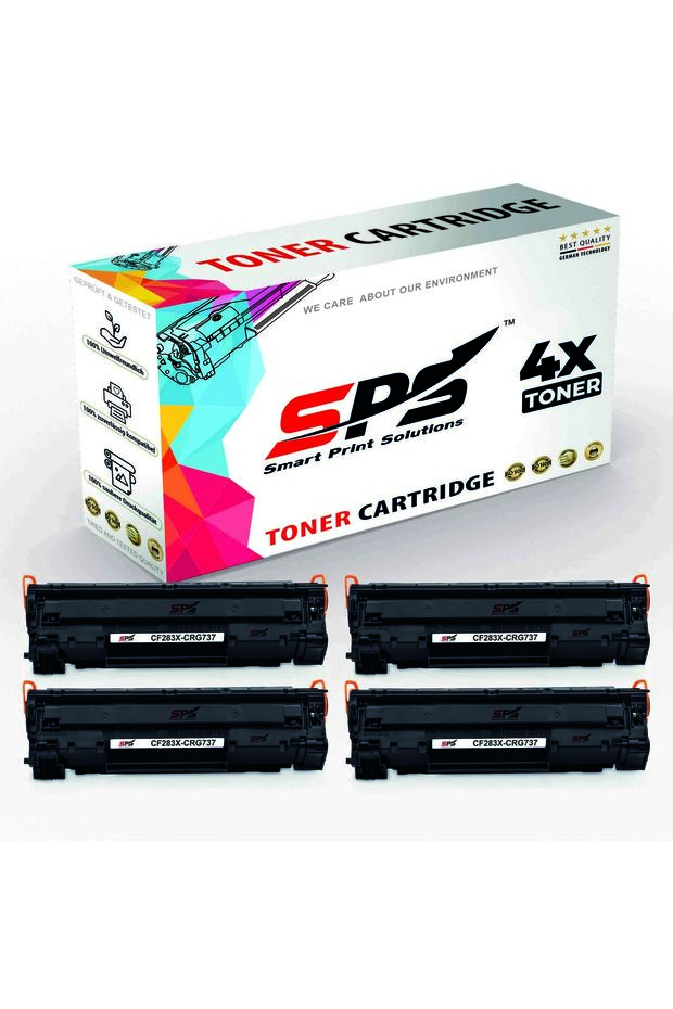 SPS Compatible Toner Cartridges for HP | CRG-737 | 4x Black | 1,500 Pages