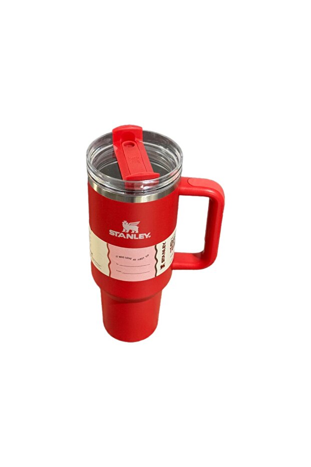Quencher Pipetli Termos Bardak 1.18 Lt kırmızı - 2