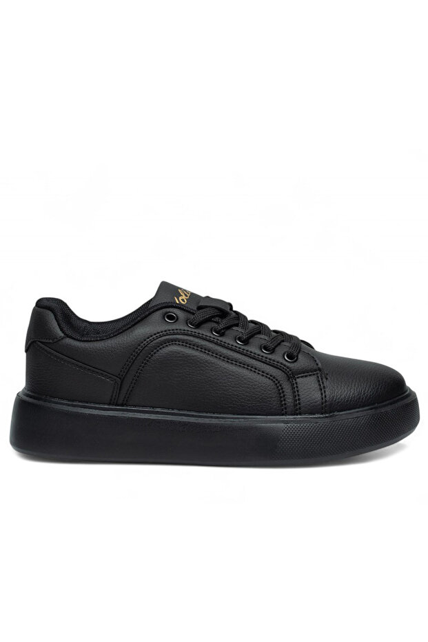 Black Memory Foam Sole Daily Lace-Up Men's Sneaker Shoes