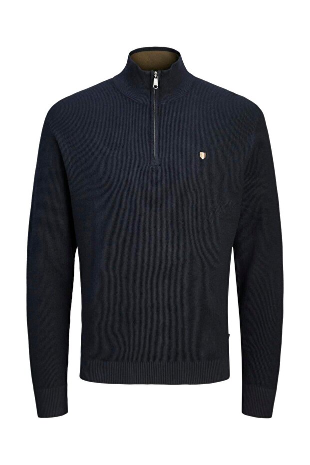 JPRBLUREX KNIT HALF ZIP LN Seaborne