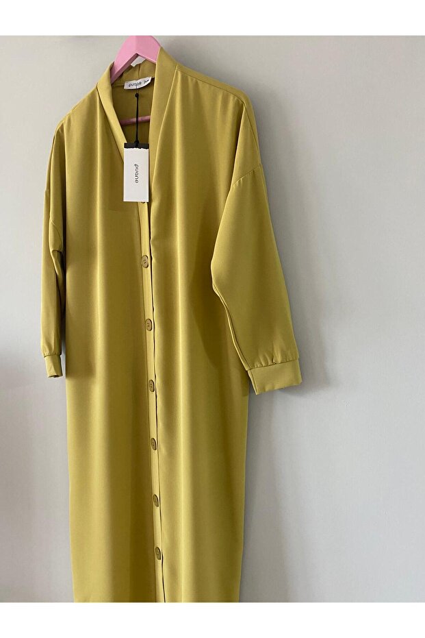 Boydan Düğmeli Tunik/Hırka - 3