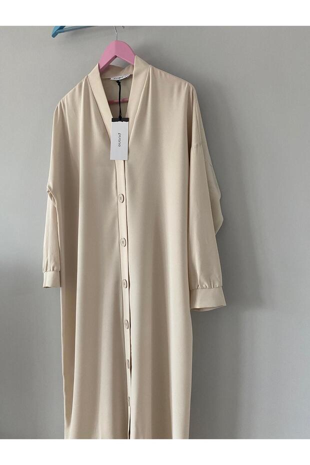 Boydan Düğmeli Tunik/Hırka - 2