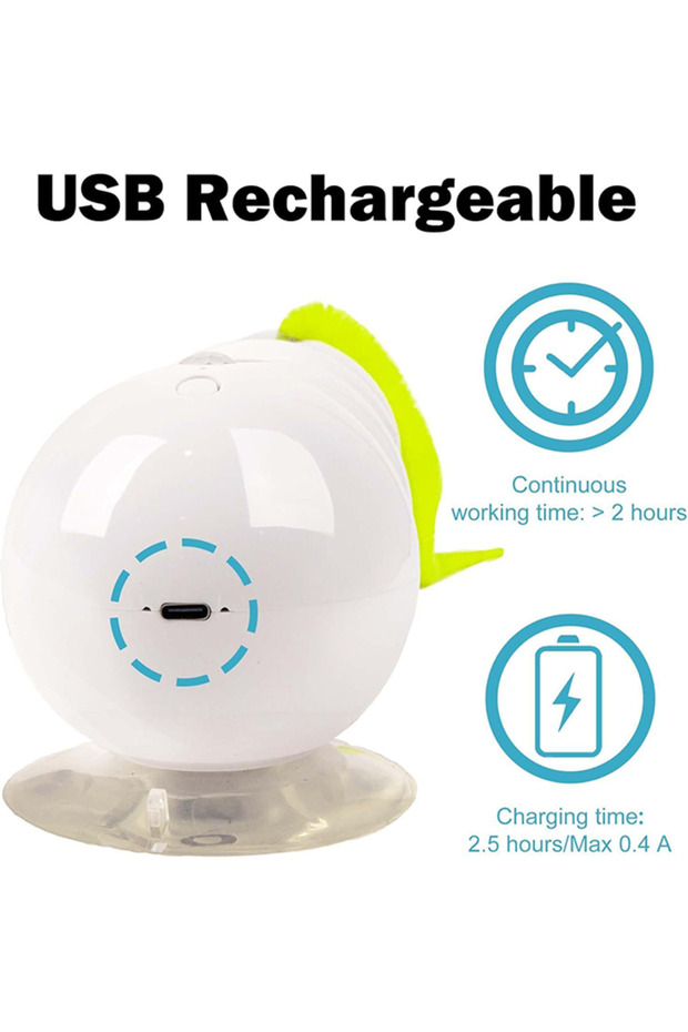 Interactive Caterpillar Cat Toy Motion Sensor USB Rechargeabl Smart Automatic Moving Larva Design - 8