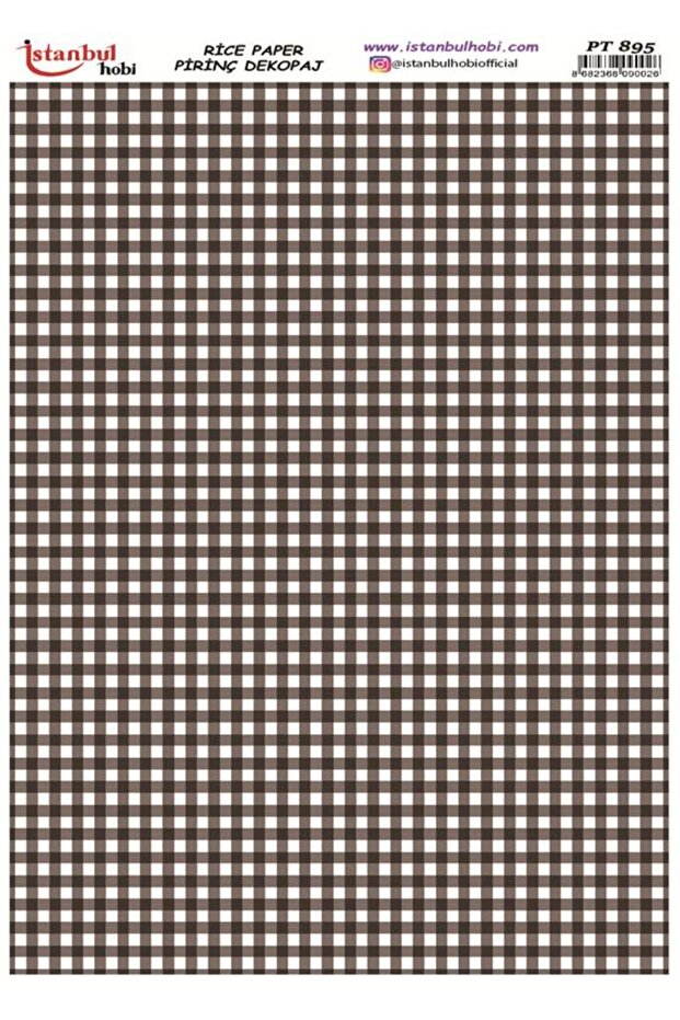 ورق ديكور نحاسي 30×42 سم PT-895 بنمط مربعات