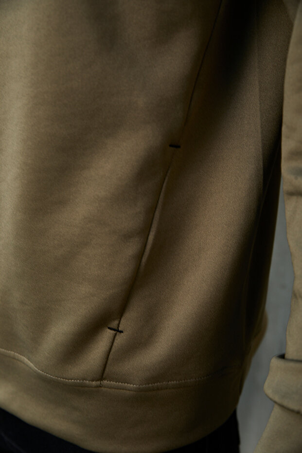 Men's Half-Zip Basic Sweatshirt - 5