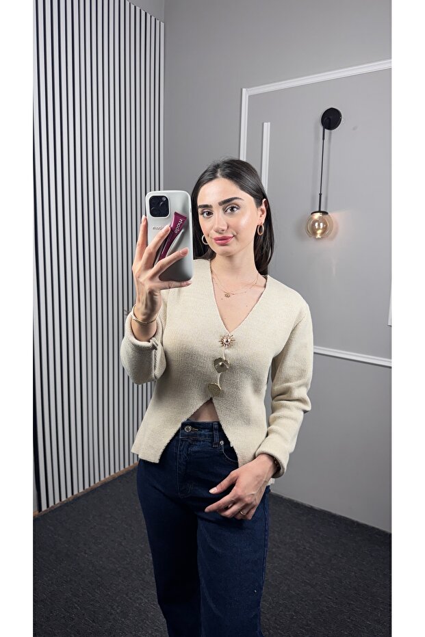 3 GOLD DÜĞMELİ TRİKO - 4