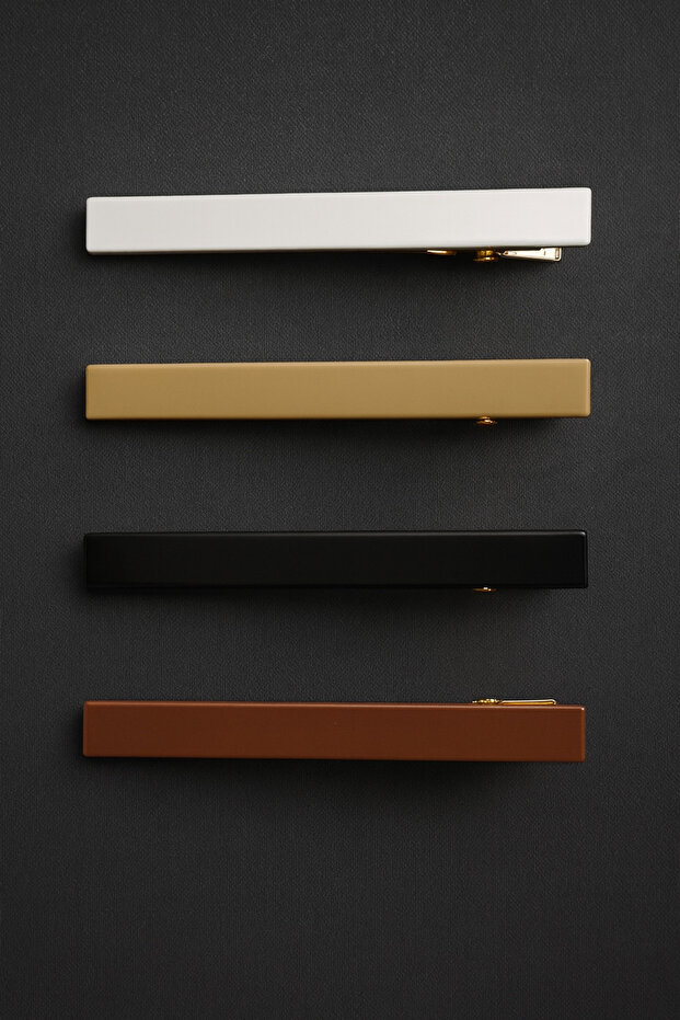 Set of 4 Side Solid Color Buckles - 2