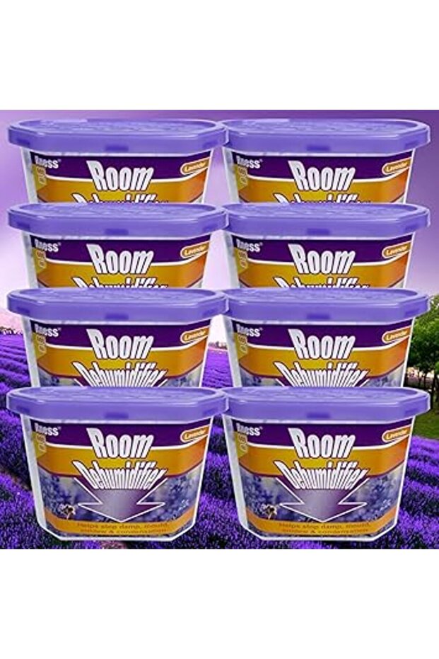 Rness Moisture Absorber Moldproof Deodorizing Desiccant Dehumidifier Boxes Lavender Aroma Humidity A