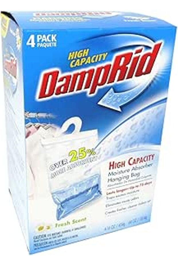 DAMPRID Hanging Moisture Absorber Fresh Scent - Pack of 4 (16oz/454g)