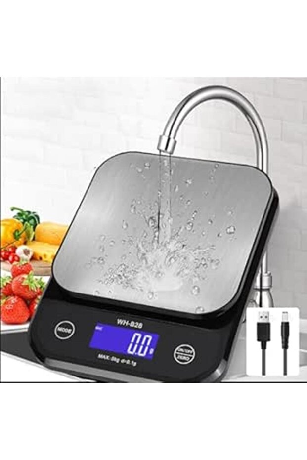 IP67 Waterproof Food Scale, 0.01oz/0.1g High Precision, 11lb/5kg Electronic Cooking Scales, Washable