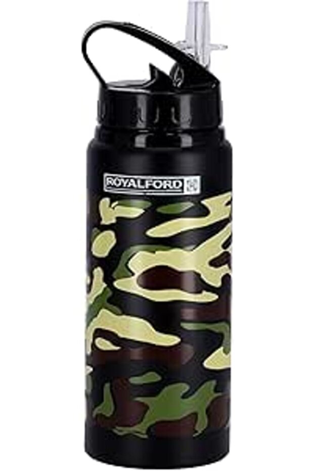 Royalford 600ML Stainless steel Sport Bottle Black