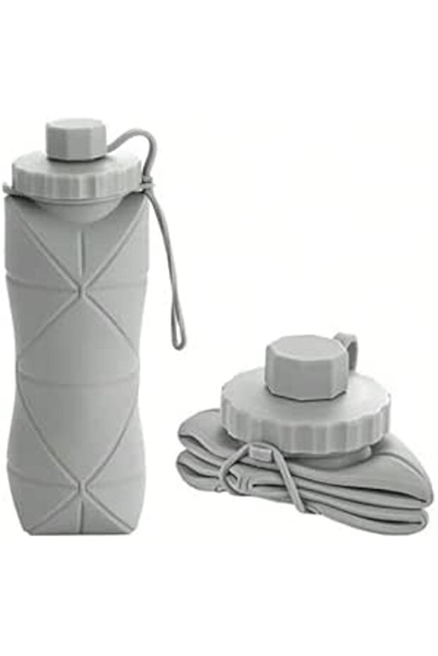 COMFET® Collapsible Water Bottles with Anti-Leak Valve, Reusable BPA-Free Silicone Foldable Travel