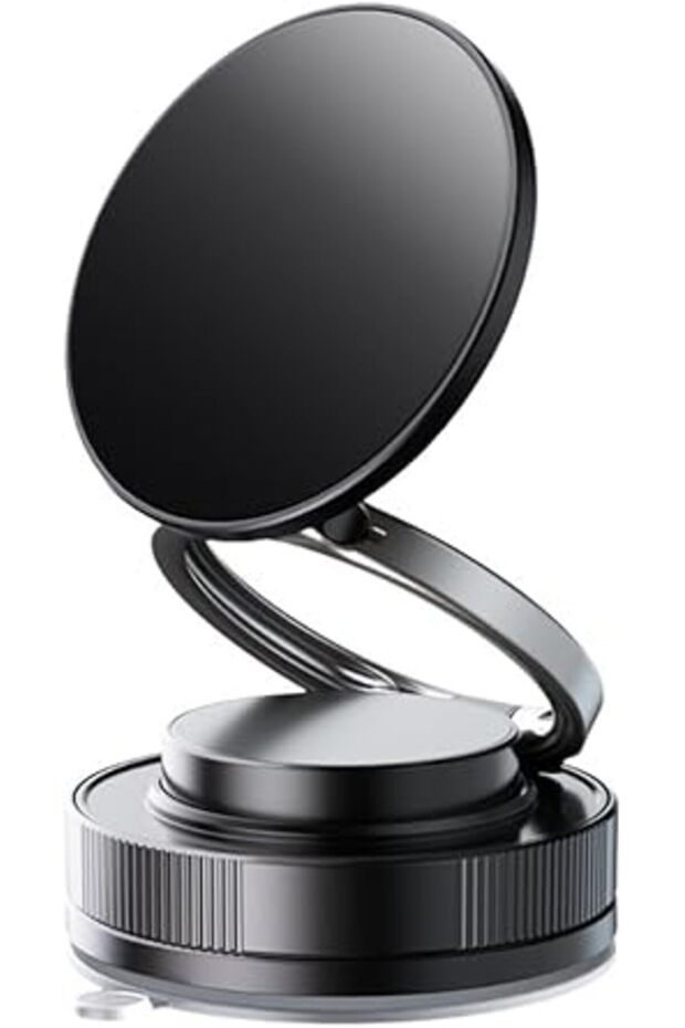 【2025 Upgrade】Mernard Magnetic Phone Holder Mount with Vacuum Suction Base, 360° Rotatable & Fo