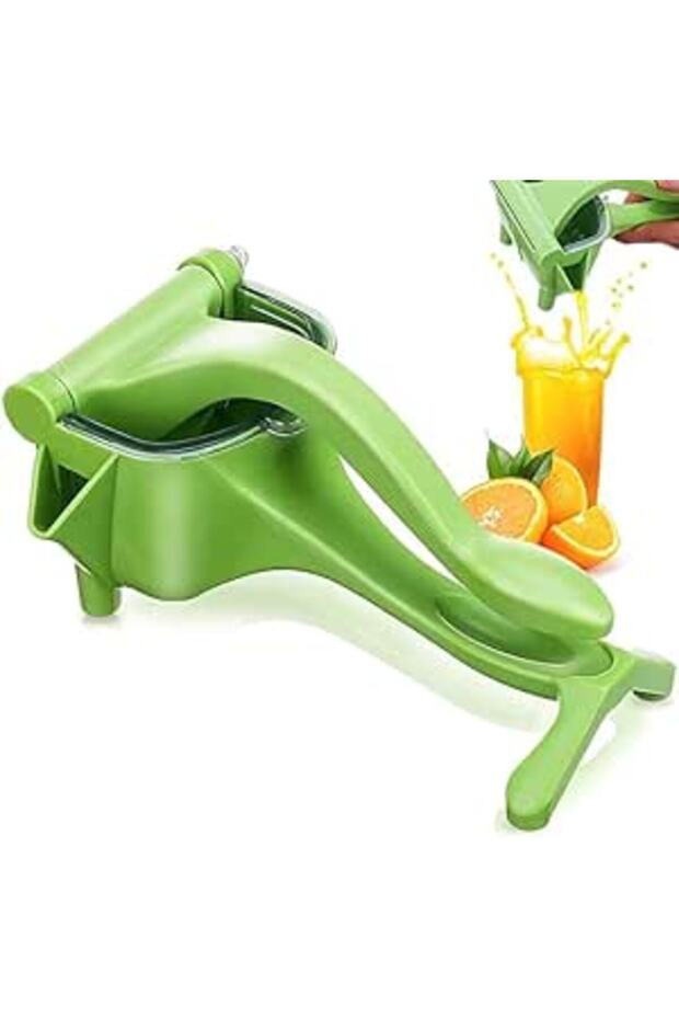 Hand Squeezer, Large Manual Press Juicer, Lemon Lime and Fruits, (Green) Sky Over