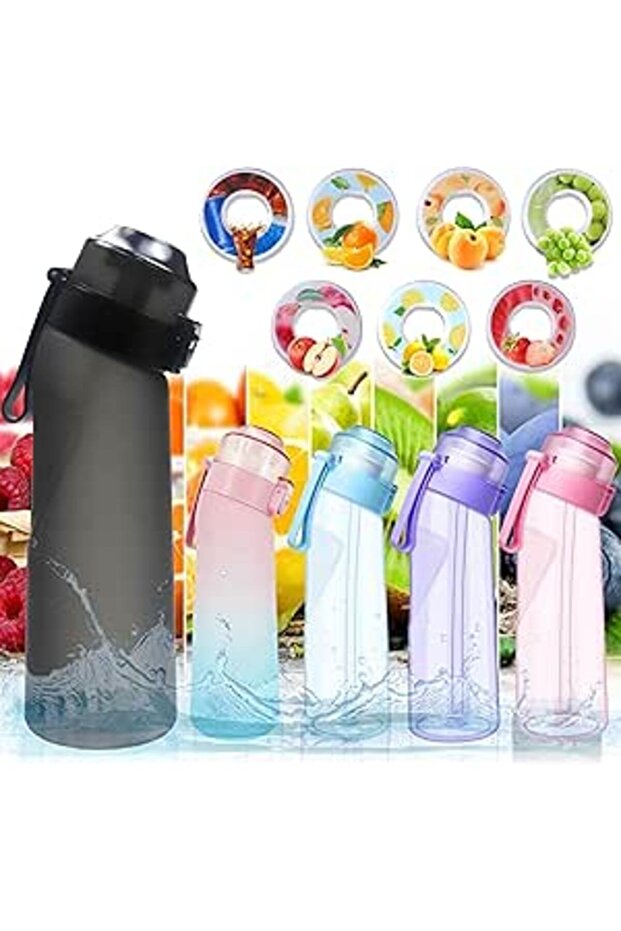 ArcShine® Air Up Water Bottle – Air Up Bottle with 7 Flavored Pods Multi Colors, Fruit Scented Fl
