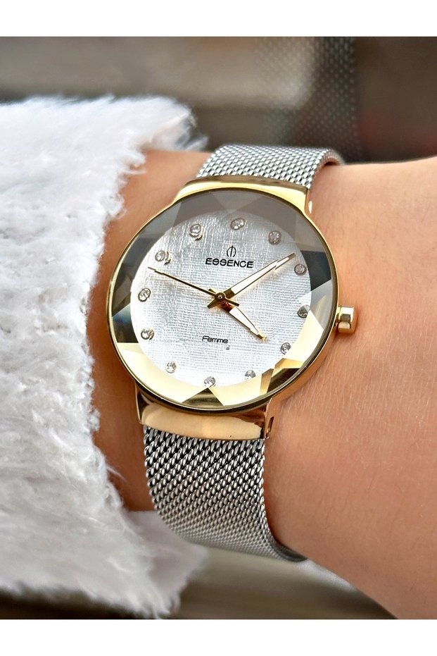 Women's Special Design Watch with Silver and Gold Steel Wire 1120.230