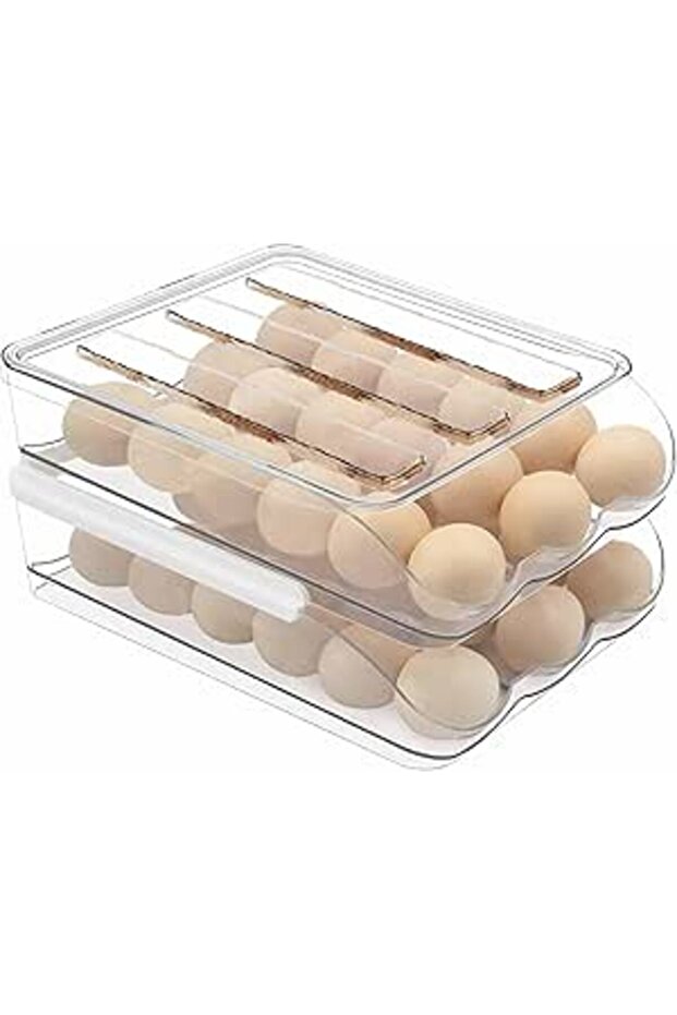 SYOSI Large Capacity Egg Holder For Refrigerator - 36 Egg Fresh Storage Box for Fridge, Egg Storage