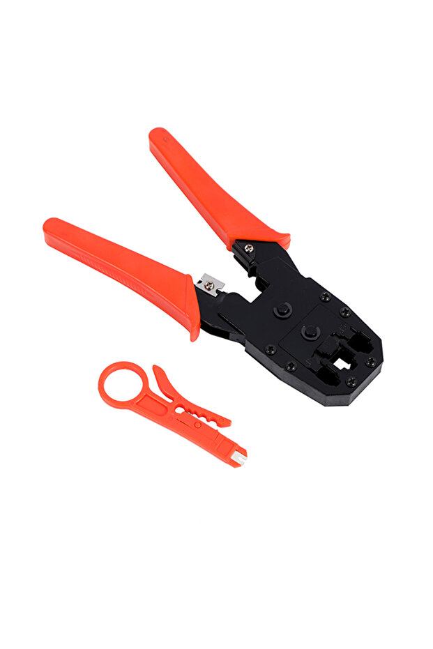 Crimping Pliers - RJ11 RJ12 RJ45 Crimper with Cutter and Wire Stripper Tool for Networking - 3
