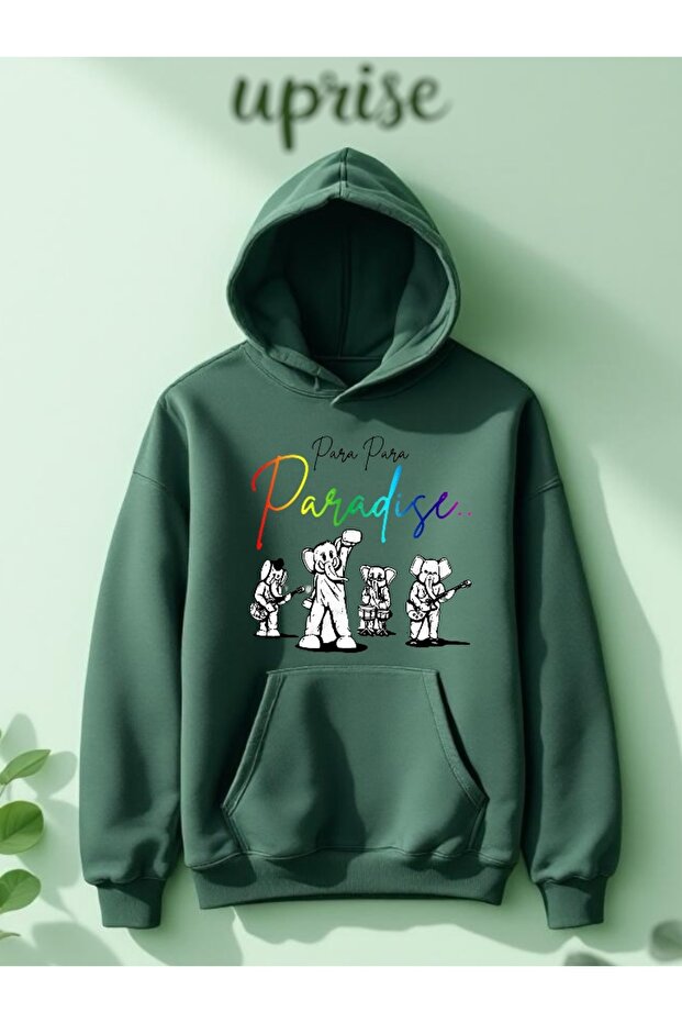 سويت شيرت كبير الحجم من القطن المطبوع بـ 3 خيوط من Paradise Coldplay