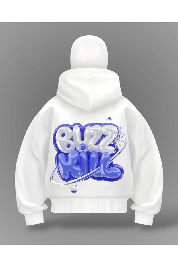 سترة كارديجان كبيرة الحجم من Buzz Kill Detail بتصميم قناع كامل