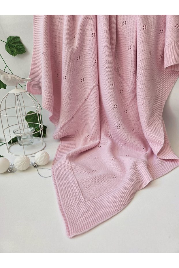 Knitted Tricot Baby Blanket | Girls Boys Unisex
