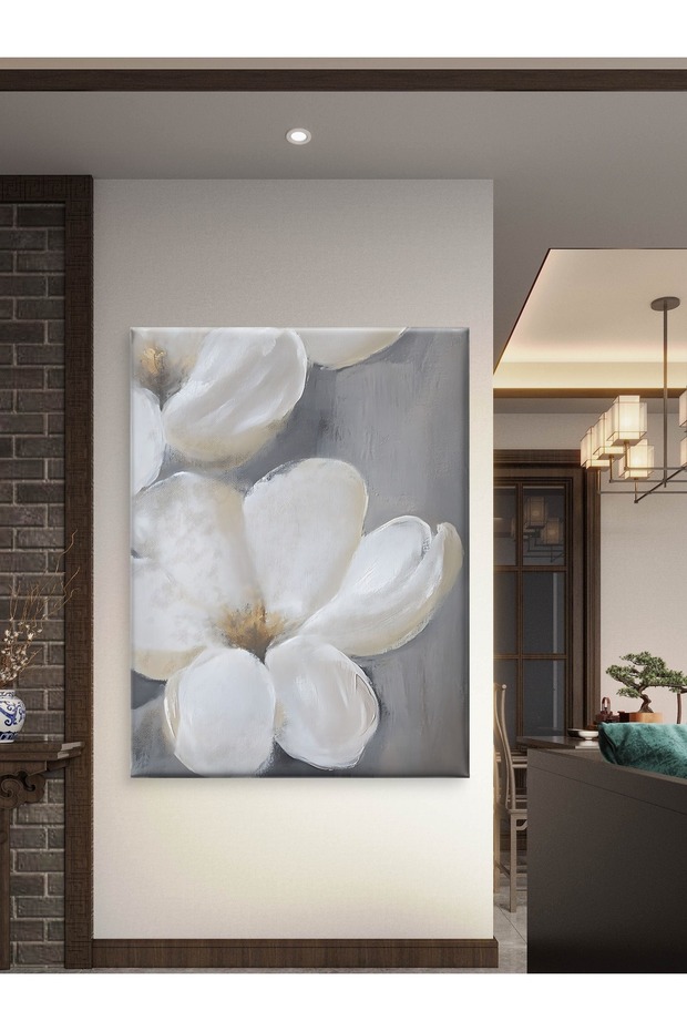 ÇİÇEK BASKI KANVAS TABLO - 5