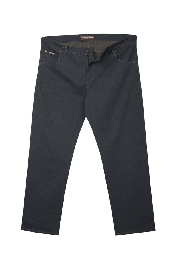 Plus Size Gabardine Trousers Printed Low Waist (Wide Comfortable Fit)