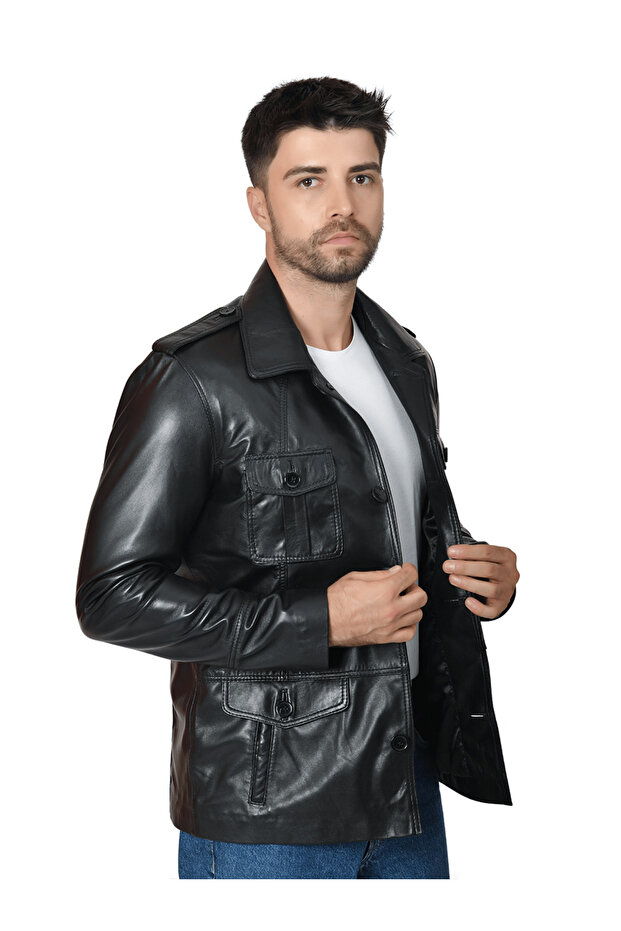 سترة جلدية للرجال 265 - 2