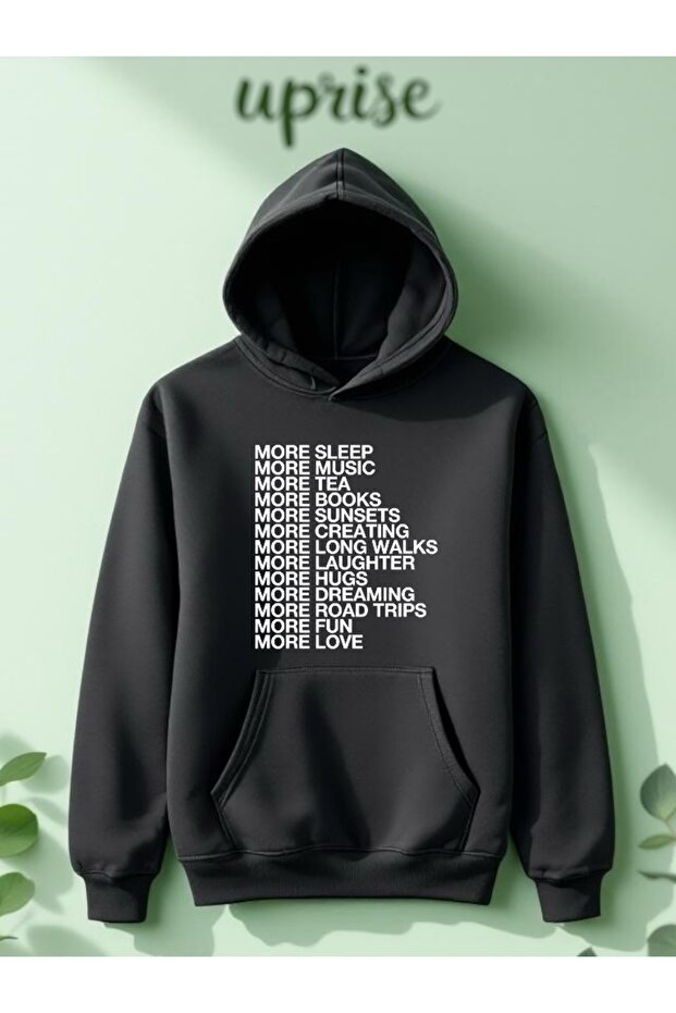 More Printed Cotton 3 Thread Oversize Sweatshirt
