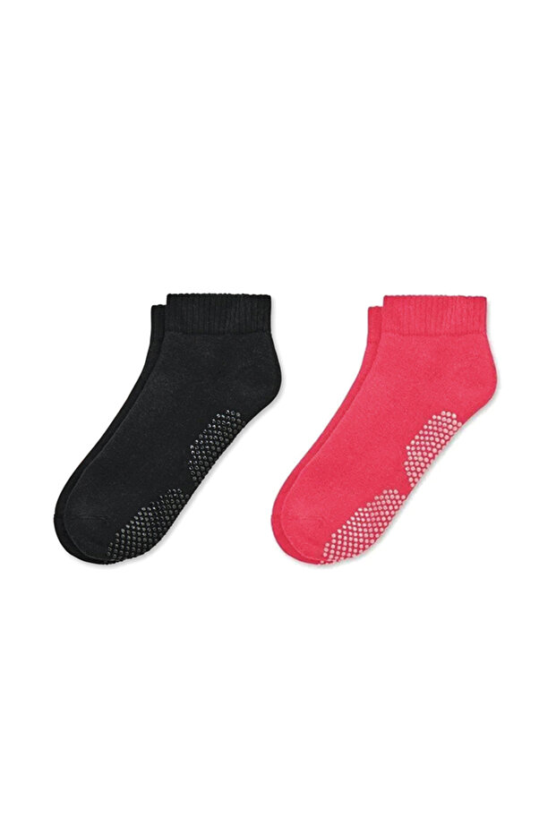 2-Pack of Organic Cotton Pilates, Yoga and Dance Socks