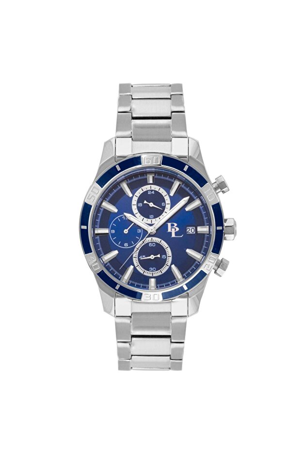 Vigor Blue 3630 G 2 SBS SS Case & Band Multifunction Men's Watch