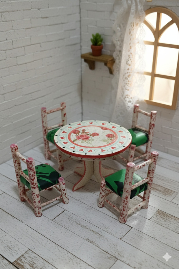 طاولة طعام مصغرة - 1