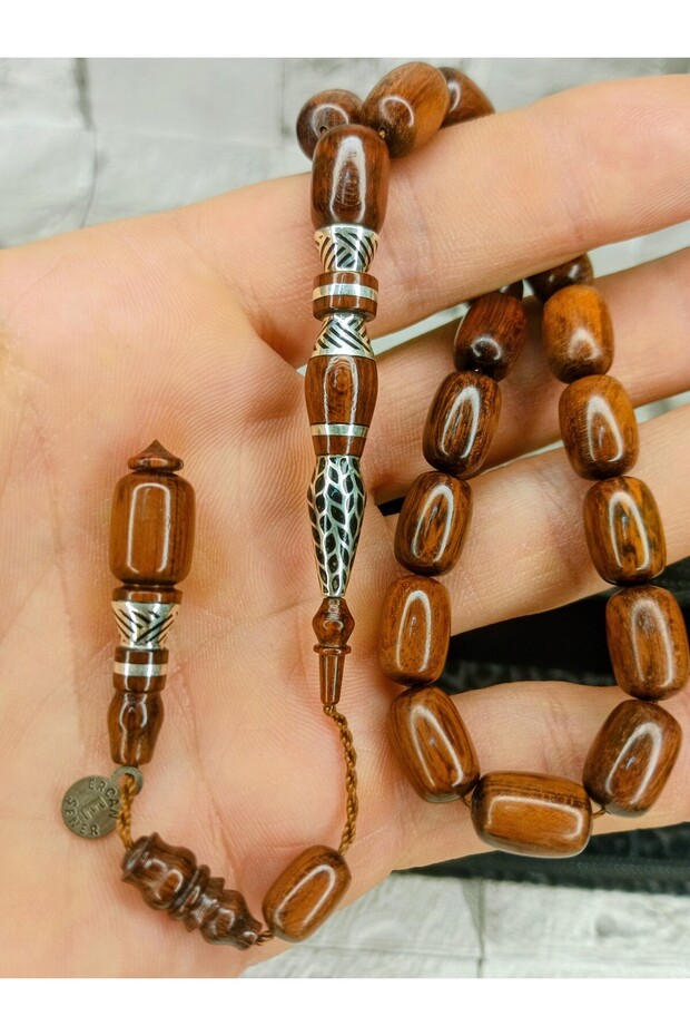 Gümüş Nakkaşlı Usta İşi Yılan Ağacı Tesbih & Ercan Şener - 2