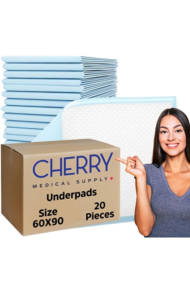 20-Pieces Packed in 2 Pouches 60 cm x 90 cm XL Disposable Underpads