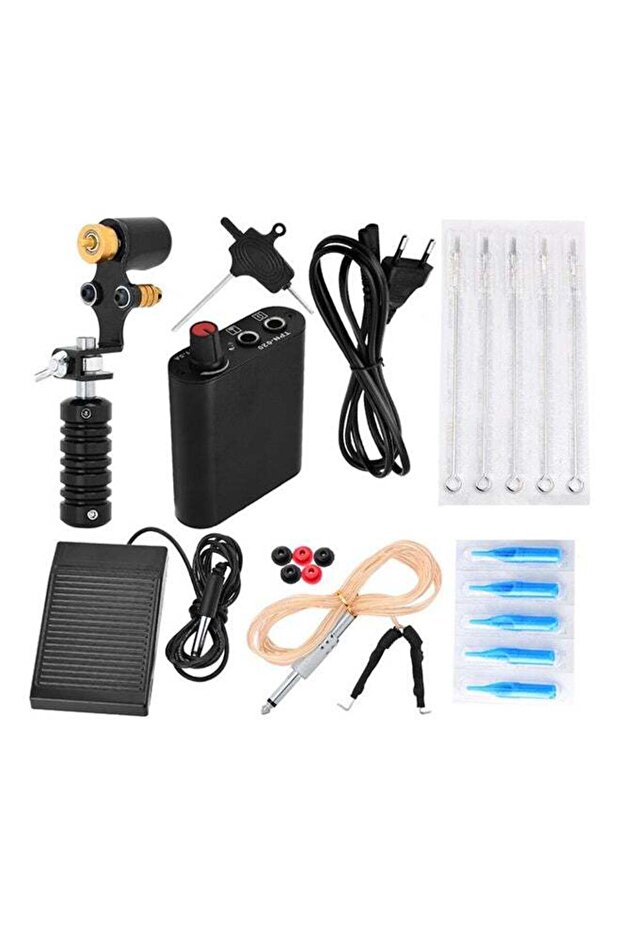 مجموعة إبر ماكينة الوشم من 10 قطع باللون الأسود - 1