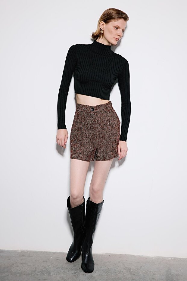 Pens Detaylı Multi Tüvit Şort - 5