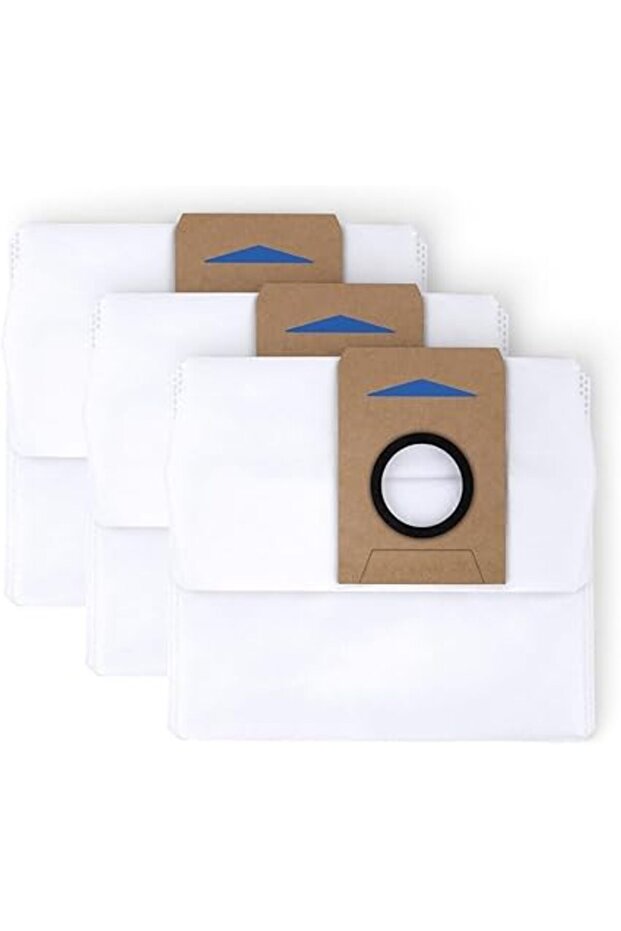 ECOVACS 3Pcs Antibacterial Vacuum Cleaner Bags Compatible with Deebot X5 Pro, X2 Omni, T30S PRO, T30