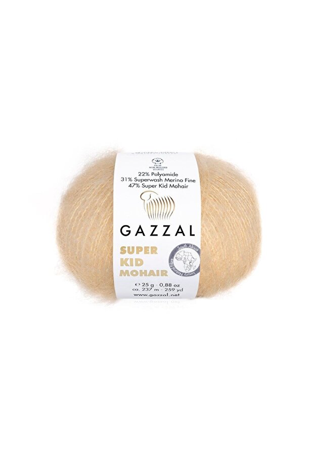 Super Kid Mohair 25 Gr 200 Mt %70 Kid Mohair %30 Silk Fine Knitting Yarn-64404-1 Piece