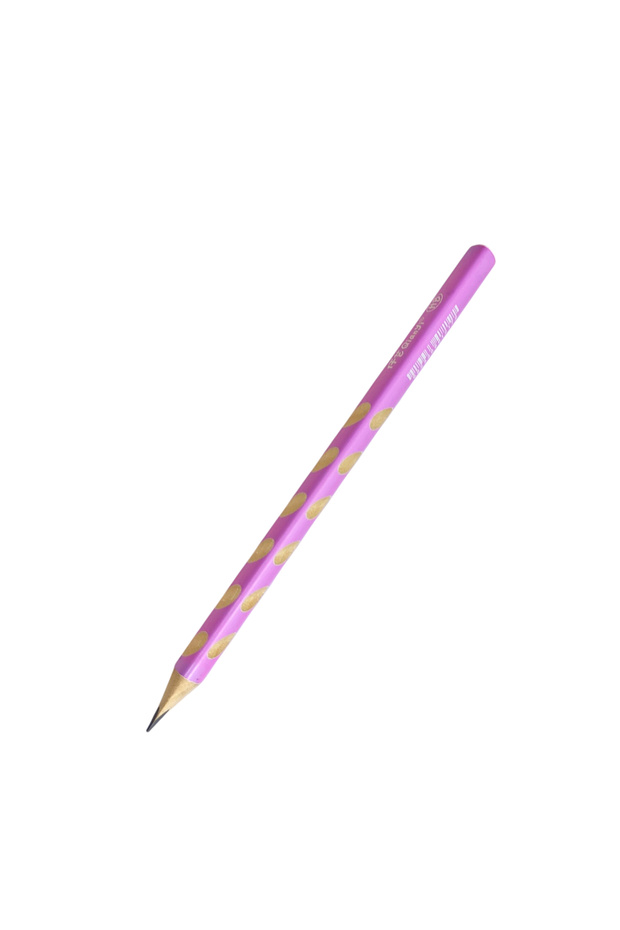 Jumbo Right-Handed Left-Handed Grip Pen Ellipse Indented Triangle Pencil My First Pen - Purple