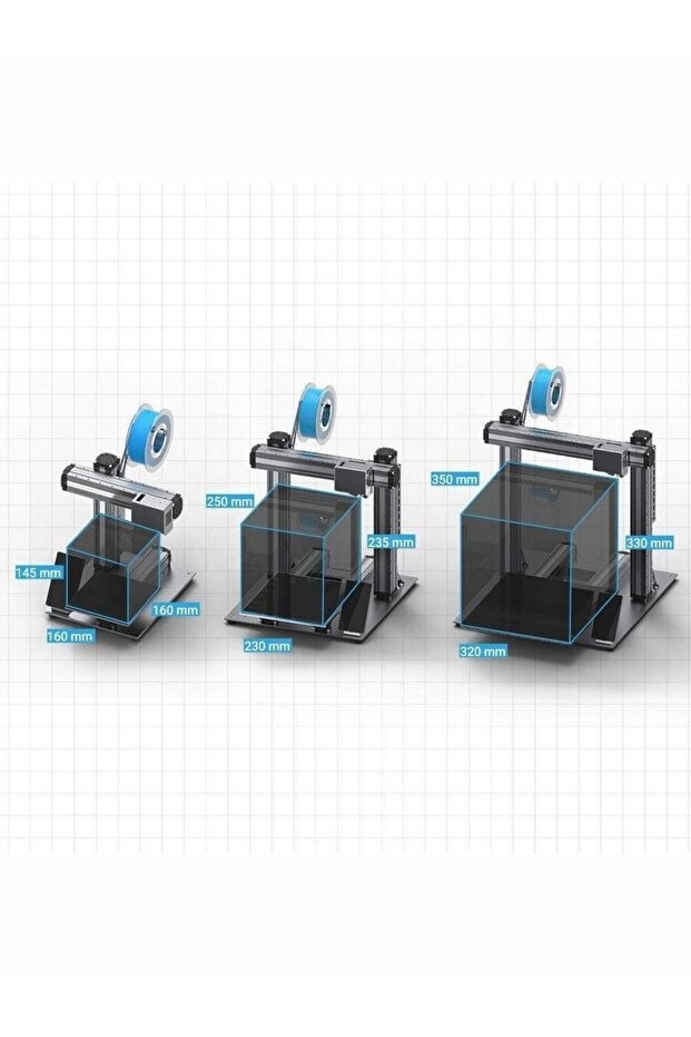 2.0 A150 Modüler 3 In 1 3D Printer: 3dp, 1.6W Lazer, Cnc - 4