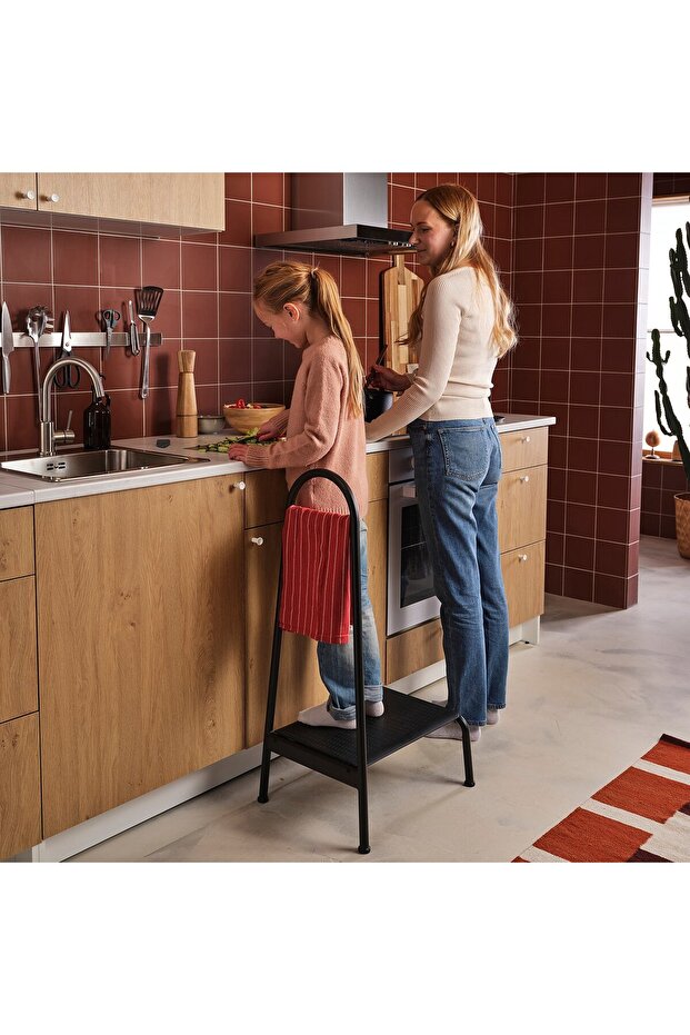 BÄSINGEN كرسي متدرج مع درابزين، أنثراسيت - 4