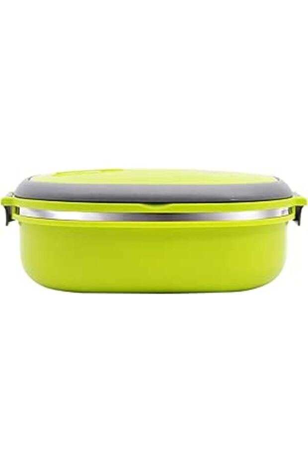 Royalford Stainless Steel Lunch Box Square Green, Multi