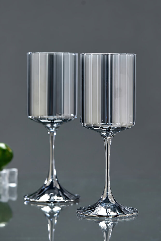 0.37 LT Borosilikat Cam 2'Li Meşrubat Bardağı - 1