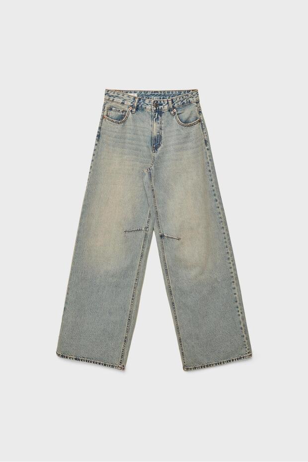 D94 Relaxed Fit Geniş Paça Jean - 5