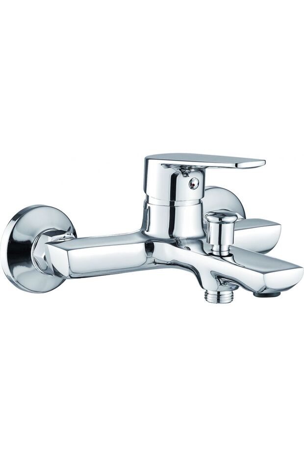 Milano Bayz Bath Shower Mixer – Brass Faucet with Sleek Chrome Finish for Modern Bathrooms