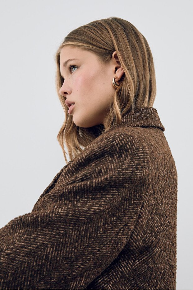 Oversize balıksırtı kaban - 3